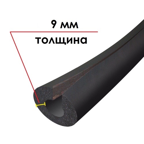 Трубка K-FLEX 09x160-1 ST IN CLAD black