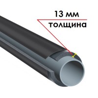 Трубка K-FLEX 13x042-1 ST IC CLAD BK