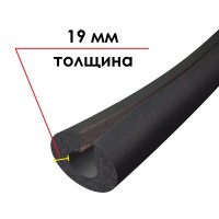 Трубка K-FLEX 19x054-1 ST IN CLAD black